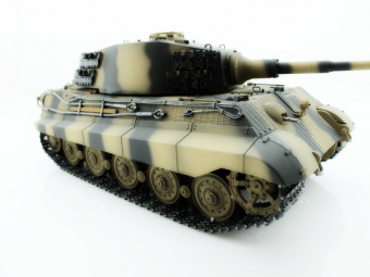 Р/У танк Torro King Tiger (башня Henschel) 1/16 2.4G, ВВ-пушка, деревянная коробка