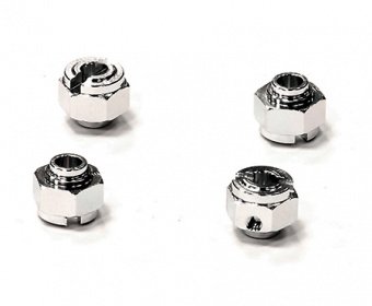 Хексы (4шт.) (серебро) 12мм для HPI Savage XS Flux