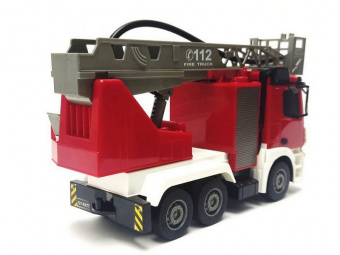 Радиоуправляемая пожарная машина Double Eagle Mercedes-Benz ANTOS 1/26 2.4G брызгает водой RTR