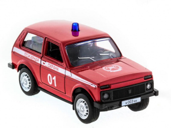 Машина ''АВТОПАНОРАМА'' инерц. ВАЗ 2121 1/50, в/к 12*7*5,5 см, красная