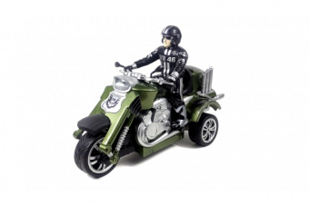Радиоуправляемый мотоцикл Moto Super Momentum (30 см, 1/10, свет фар) Зеленый