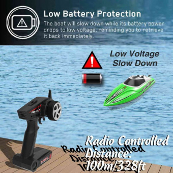 Радиоуправляемый катер Volantex RC 797-4 Vector S синий Brushless 2.4G LiPo RTR