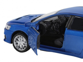 Машина ''АВТОПАНОРАМА'' Mitsubishi Lancer Evolution, синий, 1/32, свет, звук, в/к 17,5*12,5*6,5 см