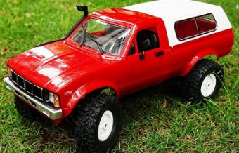 Пикап с кунгом 4x4 Pro (Красный) 1/16