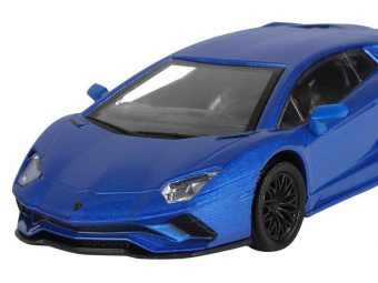 Машина ''АВТОПАНОРАМА'' Lamborghini Aventador S Coupe, синий, 1/32, свет, звук, в/к 17,5*12,5*6,5 см