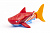 Радиоуправляемая рыбка акула водонепроницаемая 40 MHz Красная