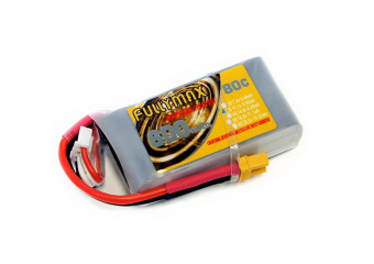 Аккумулятор LiPo Fullymax 11.1V 600мАч 80C (XT30)