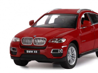 Машина ''АВТОПАНОРАМА'' BMW X6, бордовый, 1/26, в/к 24,5*12,5*10,5 см
