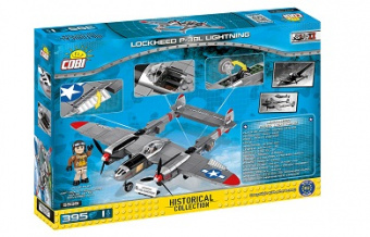 Конструктор самолет P-38L Lightning