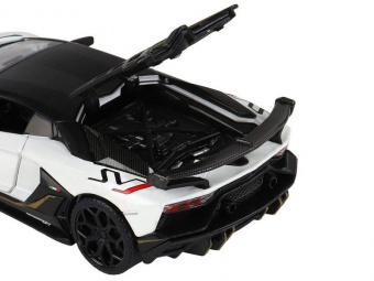 Машина ''АВТОПАНОРАМА'' Lamborghini SVJ, белый, 1/32, свет, звук, инерция, в/к 17,5*12,5*6,5 см