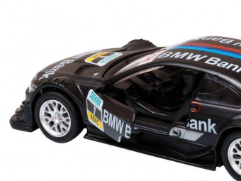 Машина АВТОПАНОРАМА BMW M3, DTM, 1/42, черный, инерция, откр. двери, в/к 17,5*12,5*6,5 см