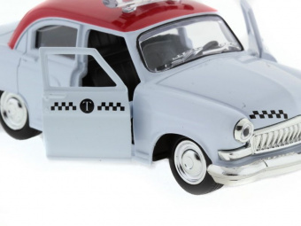 Машина ''АВТОПАНОРАМА'' инерц.ГАЗ-21 (такси) 1/43, в/к 14*7*5,5 см