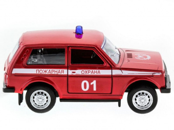 Машина ''АВТОПАНОРАМА'' инерц. ВАЗ 2121 1/50, в/к 12*7*5,5 см, красная