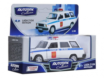 Машина Autotime ''LADA 2104'' полиция 1:36