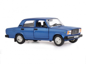 Машина ''АВТОПАНОРАМА'' ВАЗ 2107, 1/24, синий, инерция, в/к 24,5x12,5x10,5 см