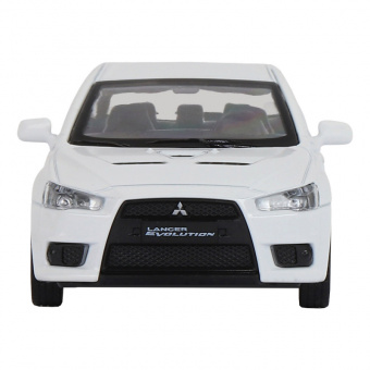 Машина АВТОПАНОРАМА Mitsubishi Lancer Evolution, белый, 1/40, откр. двери, в/к 17,5*12,5*6,5 см
