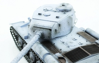 Радиоуправляемый танк Taigen ИС-2 модель 1944, СССР, зимний, деревянная коробка RTR 1:16 2.4G