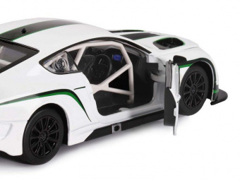 Машина ''АВТОПАНОРАМА'' Bentley Continental GT3 Concept, белый, 1/24, в/к 24,5*12,5*10,5 см