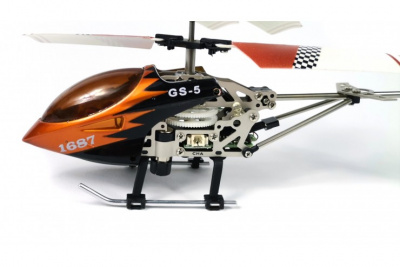 Радиоуправляемый вертолет Gyro JiaYuan Whirly Bird Оранжевый