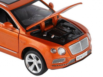 Машина ''АВТОПАНОРАМА'' Bentley Bentayga, оранжевый, 1/34, свет, звук, инерция, в/к 17,5*13,5*9 см