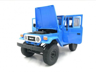 Радиоуправляемая машина WPL Toyota FJ40 (голубая) 4WD 2.4G 1/16 RTR