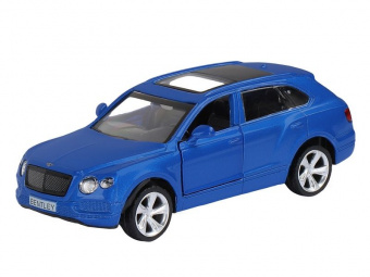 Машина ''АВТОПАНОРАМА'' BENTLEY BENTAYGA, синий, 1/45, инерция, в/к 17,5*12,5*6,5 см