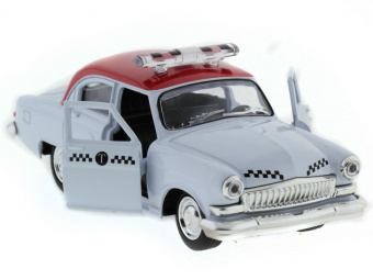 Машина ''АВТОПАНОРАМА'' инерц.ГАЗ-21 (такси) 1/43, в/к 14*7*5,5 см