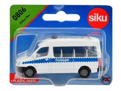 Микроавтобус Siku 0806RUS Полиция, 8 см, белый
