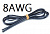 8AWG 1650/0.08 черный (1метр)