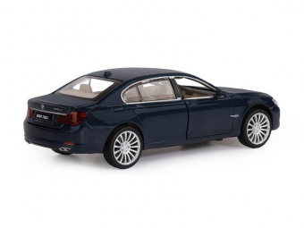 Машина ''АВТОПАНОРАМА'' BMW 760LI, синий, 1/34, свет, звук, инерция, в/к 17,5*13,5*9 см