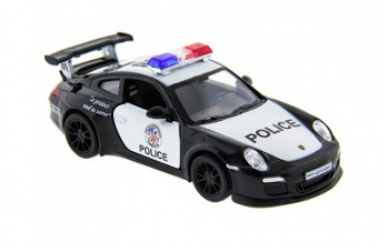 Инерционная модель-копия Kinsmart Porsche 911 GT3 RS Police 1:36