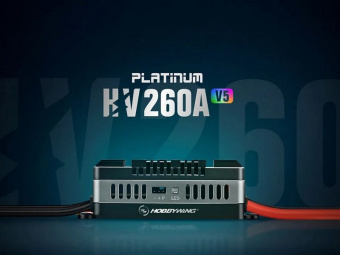 Бесколлекторный регулятор Hobbywing PLATINUM-260A-HV-SBEC-V5 (260A-400A, Aircraft, Heli)