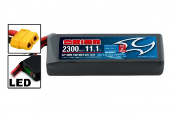 Li-Po 11,1В(3S) 2300mah 55C SoftCase XT60 Racing Drone Battery