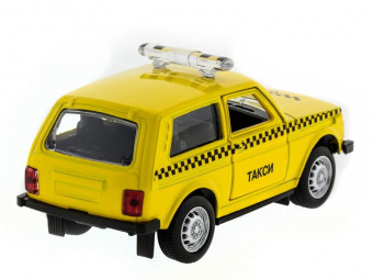 Машина ''АВТОПАНОРАМА'' инерц. ВАЗ 2121 1/50, в/к 12*7*5,5 см, желтая