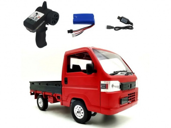 Радиоуправляемая машина WPL китайский грузовичок WL-01 (красная) 2.4G 1/10 RTR