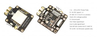 Плата MATEKSYS FCHUB-VTX с видеопередатчиком 5.8Ghz