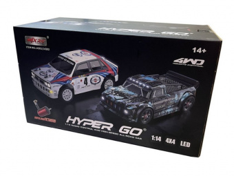 Радиоуправляемая машина для дрифта MJX Hyper Go 14302 Lancia Delta Brushless 4WD 2.4G LED 1/14 RTR