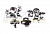 Кулаки поворотные (серебро) для Traxxas 1/10 Revo 3.3 и E-Revo