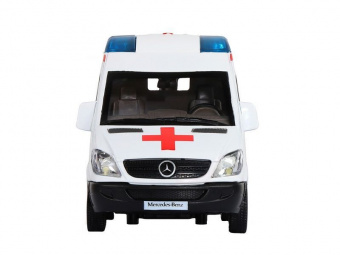 Машина АВТОПАНОРАМА Mercedes Sprinter Скорая помощь, белый, 1/32, в/к 18*9*13,5 см