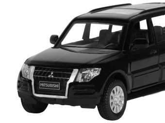 Машина АВТОПАНОРАМА Mitsubishi Pajero 4WD Tubro, черный, 1/43, инерция, в/к 17,5*12,5*6,5 см