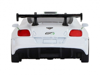 Машина ''АВТОПАНОРАМА'' Bentley Continental GT3, белый, 1/43, инерция, в/к 17,5*12,5*6,5 см