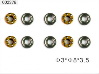 002378 Подшипник упорный 3*8*3,5мм