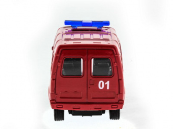 Машина АВТОПАНОРАМА инерц. ГАЗель(пожарная) 1/50, в/к 14,5*8*5,5 см