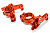 Рулевые кулаки (красные) Axial 1/10 SCX-10