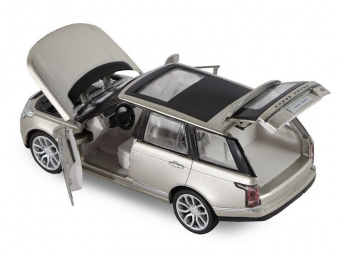 Машина ''АВТОПАНОРАМА'' 2013 Range Rover, золотой, 1/34, свет, звук, инерция, в/к 17,5*13,5*9 см