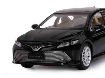 Машина АВТОПАНОРАМА Toyota Camry, черный, 1/32, свет, звук, инерция, в/к 17,5*13,5*9 см