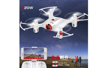 Р/У квадрокоптер Syma X20W с FPV трансляцией Wi-Fi, барометр 2.4G RTF