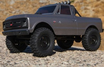 Модель для трофи Axial 1/24 SCX24 1967 Chevrolet C10 4WD Brushed RTR (тёмный металлик)