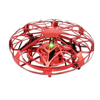 Квадрокоптер Flytec H05 Летающая тарелка, 12 см, свет, управление рукой