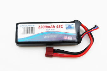Аккумулятор Pulsar Li-pol 2200mAh, 45c, 2s1p, Deans